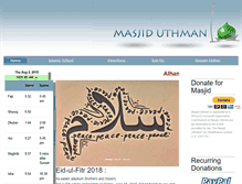 Tablet Screenshot of masjiduthmanatlanta.org